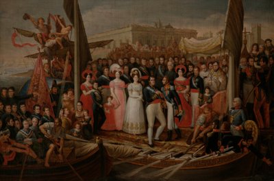 Sbarco di Ferdinando VII a El Puerto de Santa María da José Aparicio